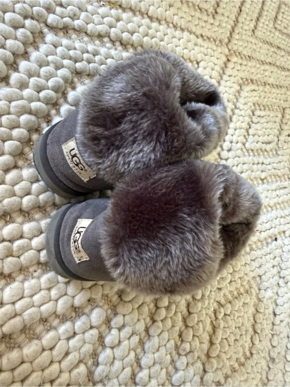 UGG suede  Faux Fur Lined Women's boots size 9
